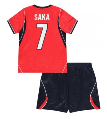 England Bukayo Saka #7 Udebanetrøje Børn VM 2026 Kortærmet (+ Korte bukser)